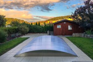 Pool Abdeckung Schwimmbad Überdachung FlexiRoof